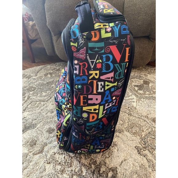Vera Bradley FROM A TO VERA Rolling Backpack Carry On Luggage Suitcase - Picture 2 of 12